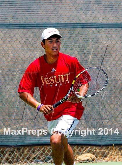 Thumbnail 3 in Jesuit v Miramonte (CIF NorCal Regional Team Tennis Championships) photogallery.