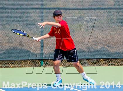 Thumbnail 2 in Jesuit v Miramonte (CIF NorCal Regional Team Tennis Championships) photogallery.