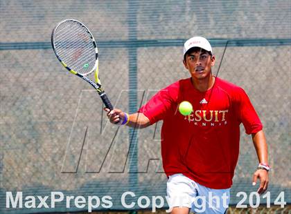 Thumbnail 1 in Jesuit v Miramonte (CIF NorCal Regional Team Tennis Championships) photogallery.