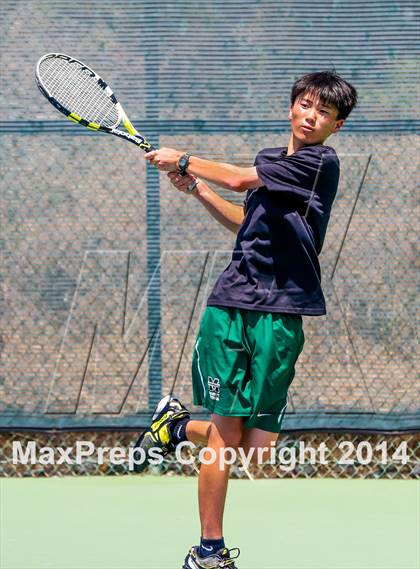 Thumbnail 2 in Jesuit v Miramonte (CIF NorCal Regional Team Tennis Championships) photogallery.