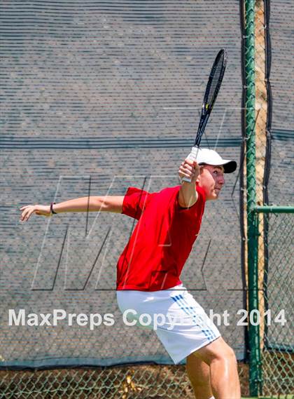 Thumbnail 1 in Jesuit v Miramonte (CIF NorCal Regional Team Tennis Championships) photogallery.