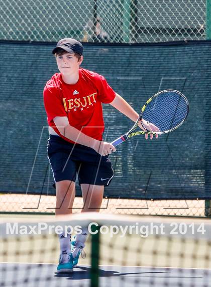 Thumbnail 1 in Jesuit v Miramonte (CIF NorCal Regional Team Tennis Championships) photogallery.