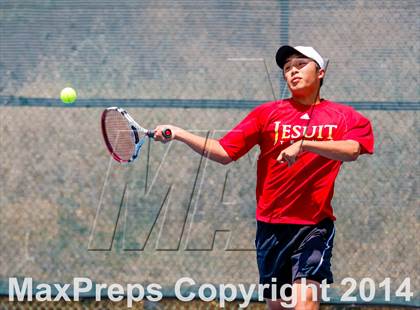 Thumbnail 3 in Jesuit v Miramonte (CIF NorCal Regional Team Tennis Championships) photogallery.