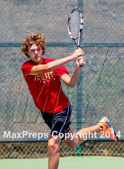 Thumbnail 1 in Jesuit v Miramonte (CIF NorCal Regional Team Tennis Championships) photogallery.
