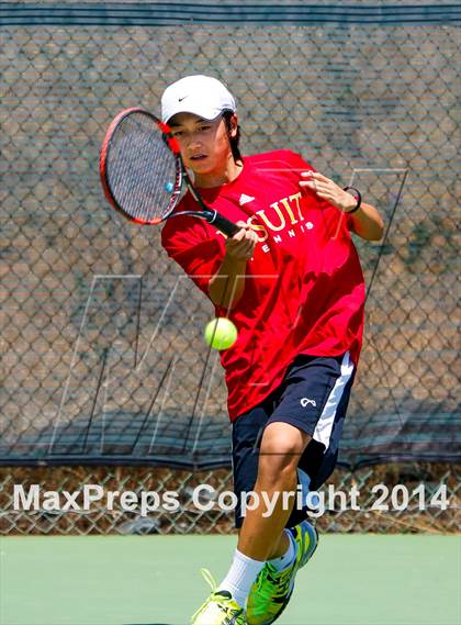 Thumbnail 3 in Jesuit v Miramonte (CIF NorCal Regional Team Tennis Championships) photogallery.