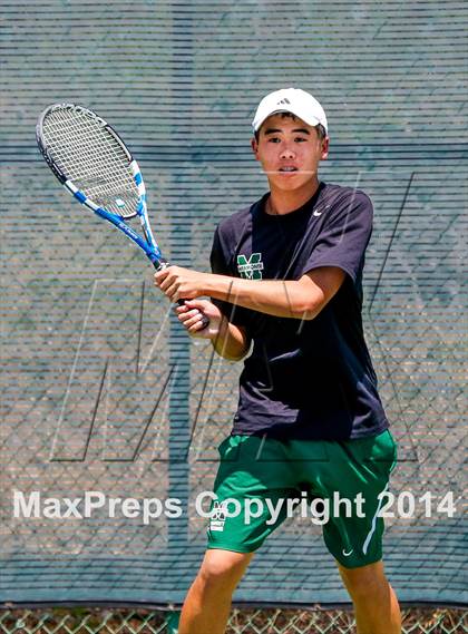 Thumbnail 1 in Jesuit v Miramonte (CIF NorCal Regional Team Tennis Championships) photogallery.