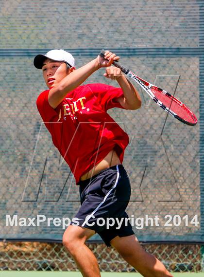 Thumbnail 1 in Jesuit v Miramonte (CIF NorCal Regional Team Tennis Championships) photogallery.