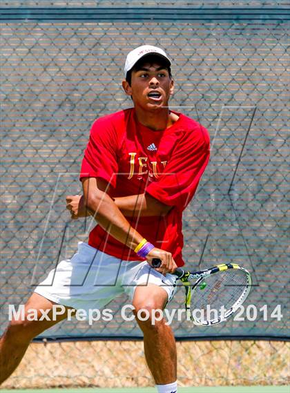 Thumbnail 1 in Jesuit v Miramonte (CIF NorCal Regional Team Tennis Championships) photogallery.