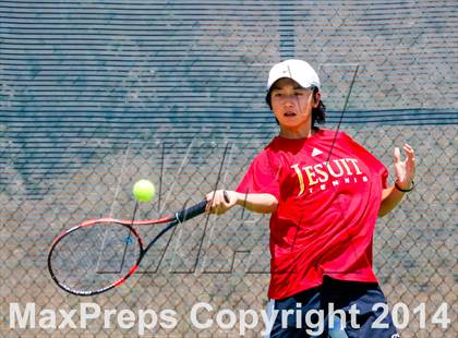 Thumbnail 1 in Jesuit v Miramonte (CIF NorCal Regional Team Tennis Championships) photogallery.