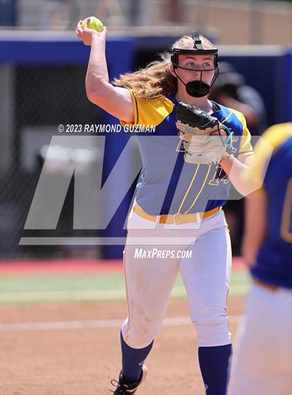 Thumbnail 2 in Dos Palos @ Boron (CIF CS Softball Championships- Division 5) photogallery.