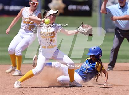 Thumbnail 2 in Dos Palos @ Boron (CIF CS Softball Championships- Division 5) photogallery.
