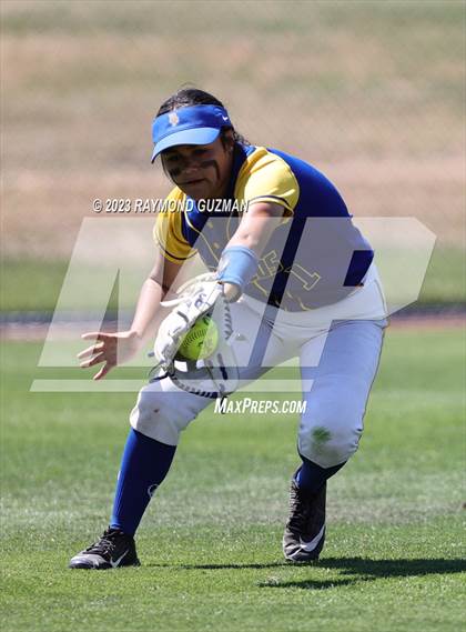 Thumbnail 1 in Dos Palos @ Boron (CIF CS Softball Championships- Division 5) photogallery.