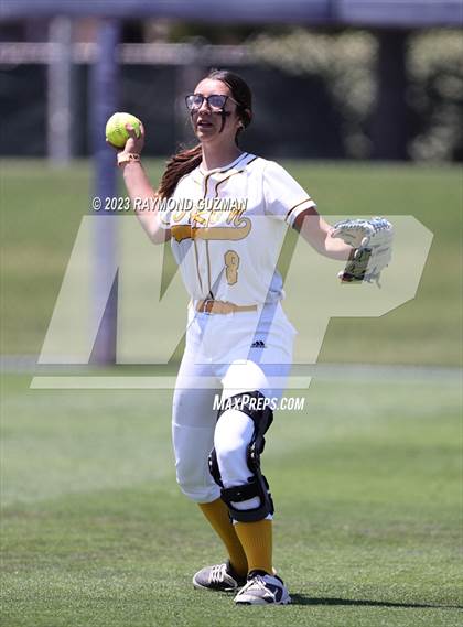 Thumbnail 2 in Dos Palos @ Boron (CIF CS Softball Championships- Division 5) photogallery.