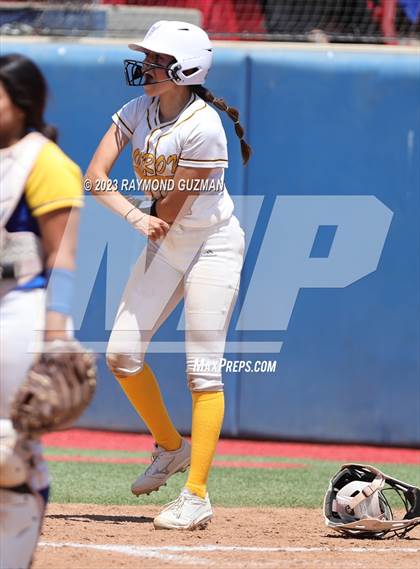 Thumbnail 1 in Dos Palos @ Boron (CIF CS Softball Championships- Division 5) photogallery.