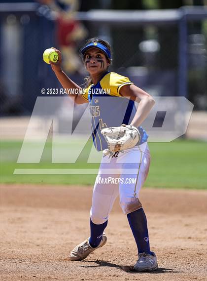 Thumbnail 1 in Dos Palos @ Boron (CIF CS Softball Championships- Division 5) photogallery.
