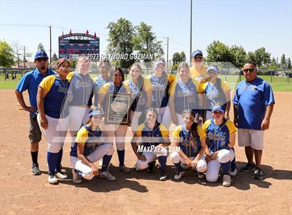 Thumbnail 2 in Dos Palos @ Boron (CIF CS Softball Championships- Division 5) photogallery.
