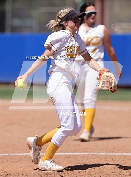 Thumbnail 1 in Dos Palos @ Boron (CIF CS Softball Championships- Division 5) photogallery.