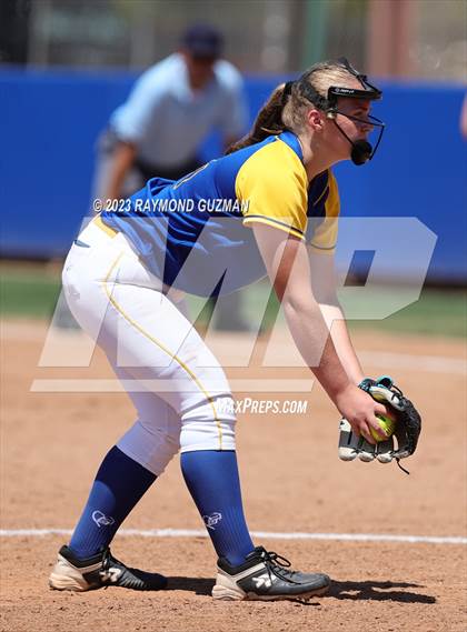 Thumbnail 3 in Dos Palos @ Boron (CIF CS Softball Championships- Division 5) photogallery.