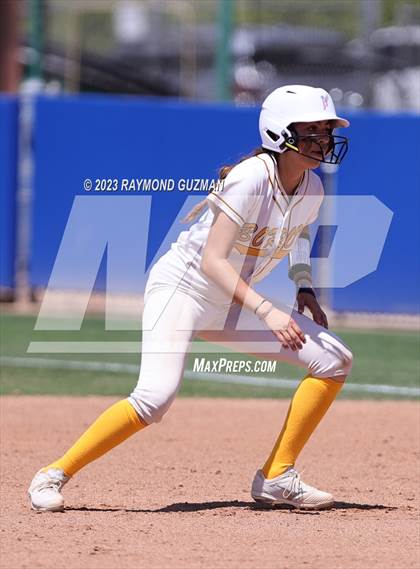Thumbnail 2 in Dos Palos @ Boron (CIF CS Softball Championships- Division 5) photogallery.