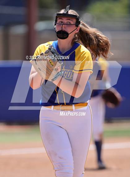 Thumbnail 2 in Dos Palos @ Boron (CIF CS Softball Championships- Division 5) photogallery.