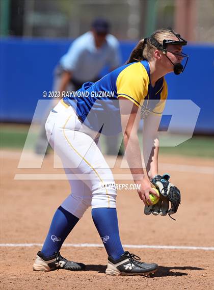 Thumbnail 1 in Dos Palos @ Boron (CIF CS Softball Championships- Division 5) photogallery.