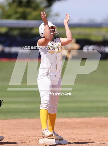 Thumbnail 2 in Dos Palos @ Boron (CIF CS Softball Championships- Division 5) photogallery.