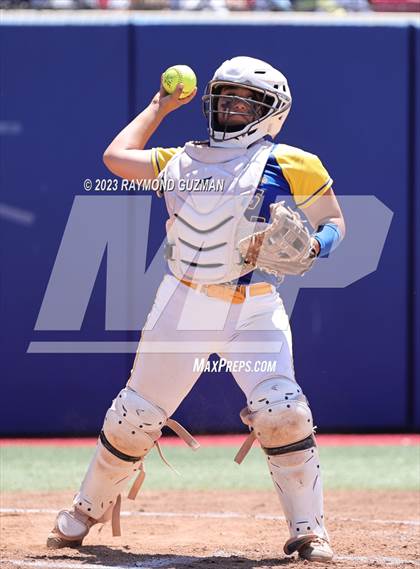 Thumbnail 3 in Dos Palos @ Boron (CIF CS Softball Championships- Division 5) photogallery.