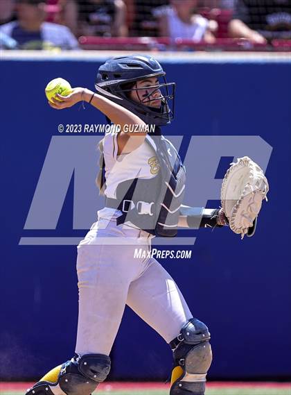 Thumbnail 2 in Dos Palos @ Boron (CIF CS Softball Championships- Division 5) photogallery.