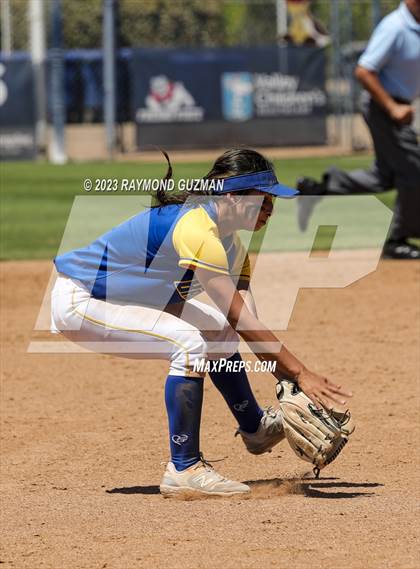 Thumbnail 3 in Dos Palos @ Boron (CIF CS Softball Championships- Division 5) photogallery.