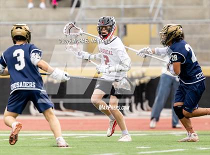 Thumbnail 1 in Mater Dei Catholic vs. Classical Academy (CIF SDS Division III Final) photogallery.