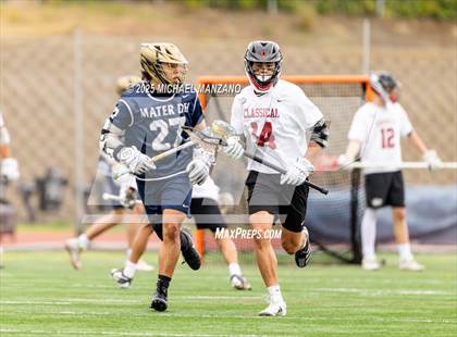 Thumbnail 3 in Mater Dei Catholic vs. Classical Academy (CIF SDS Division III Final) photogallery.