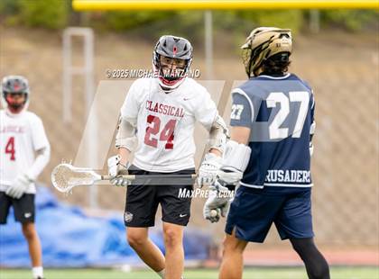 Thumbnail 1 in Mater Dei Catholic vs. Classical Academy (CIF SDS Division III Final) photogallery.