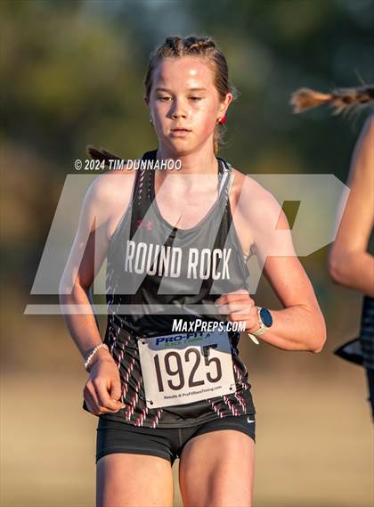 Thumbnail 1 in UIL 6A Girls Cross Country District 25 Finals photogallery.