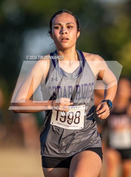 Thumbnail 3 in UIL 6A Girls Cross Country District 25 Finals photogallery.