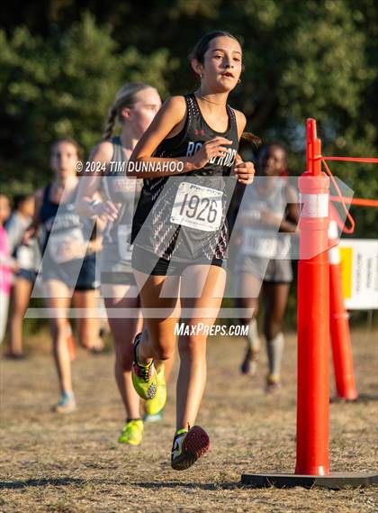 Thumbnail 2 in UIL 6A Girls Cross Country District 25 Finals photogallery.