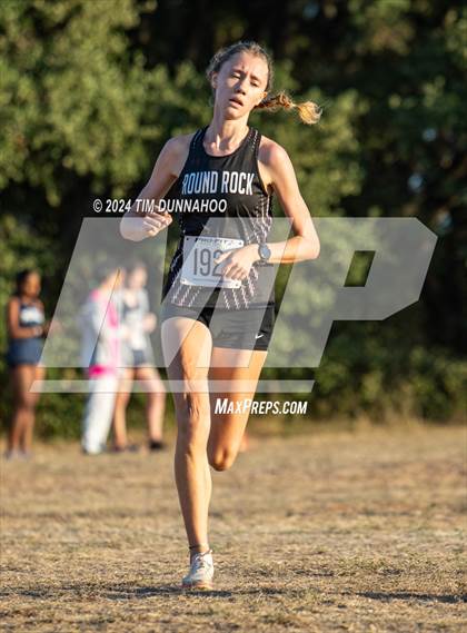 Thumbnail 1 in UIL 6A Girls Cross Country District 25 Finals photogallery.