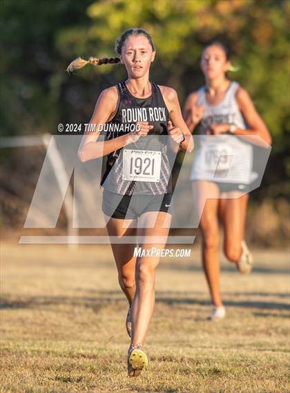 Thumbnail 3 in UIL 6A Girls Cross Country District 25 Finals photogallery.