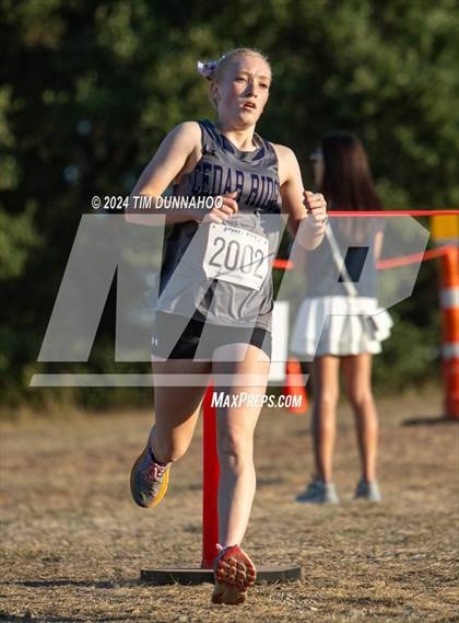 Thumbnail 2 in UIL 6A Girls Cross Country District 25 Finals photogallery.