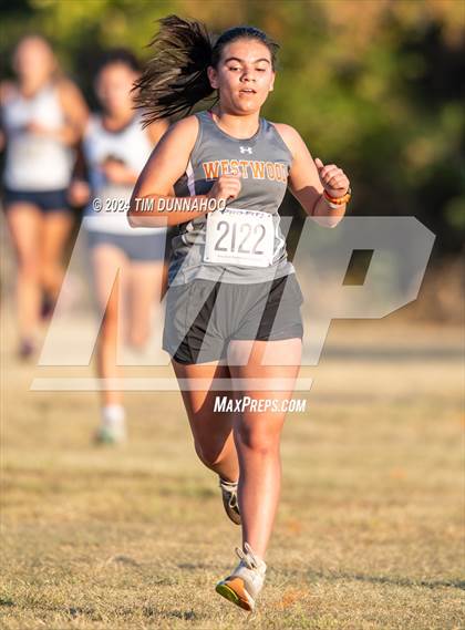 Thumbnail 2 in UIL 6A Girls Cross Country District 25 Finals photogallery.