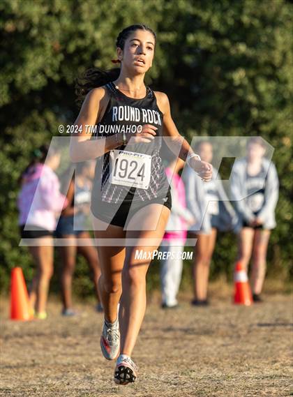 Thumbnail 1 in UIL 6A Girls Cross Country District 25 Finals photogallery.