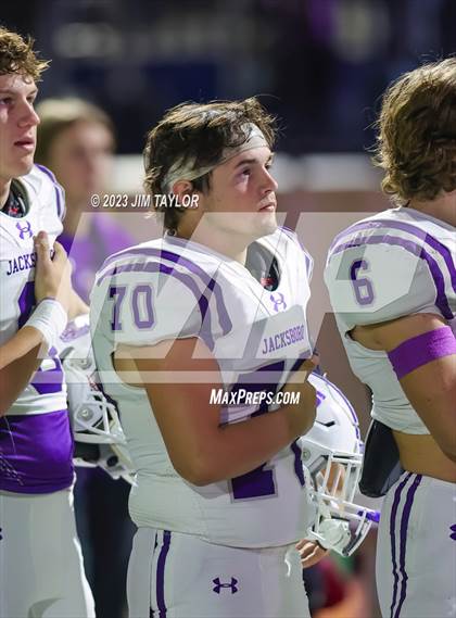 Thumbnail 3 in Jacksboro vs. Holliday (UIL 3A Region Semifinal) photogallery.