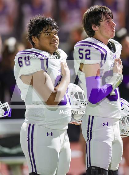 Thumbnail 3 in Jacksboro vs. Holliday (UIL 3A Region Semifinal) photogallery.