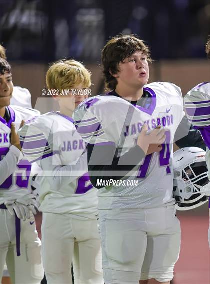 Thumbnail 1 in Jacksboro vs. Holliday (UIL 3A Region Semifinal) photogallery.