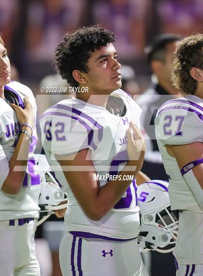 Thumbnail 2 in Jacksboro vs. Holliday (UIL 3A Region Semifinal) photogallery.