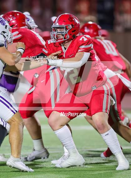Thumbnail 2 in Jacksboro vs. Holliday (UIL 3A Region Semifinal) photogallery.
