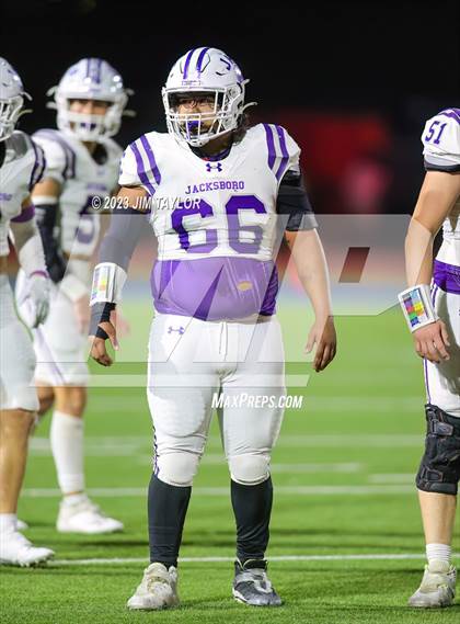 Thumbnail 1 in Jacksboro vs. Holliday (UIL 3A Region Semifinal) photogallery.