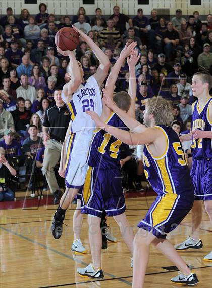 Thumbnail 2 in Clayton vs. Drummond (WIAA D5 Sectional Final) photogallery.