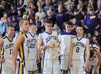 Thumbnail 2 in Clayton vs. Drummond (WIAA D5 Sectional Final) photogallery.