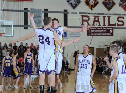 Thumbnail 1 in Clayton vs. Drummond (WIAA D5 Sectional Final) photogallery.
