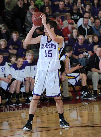 Thumbnail 2 in Clayton vs. Drummond (WIAA D5 Sectional Final) photogallery.